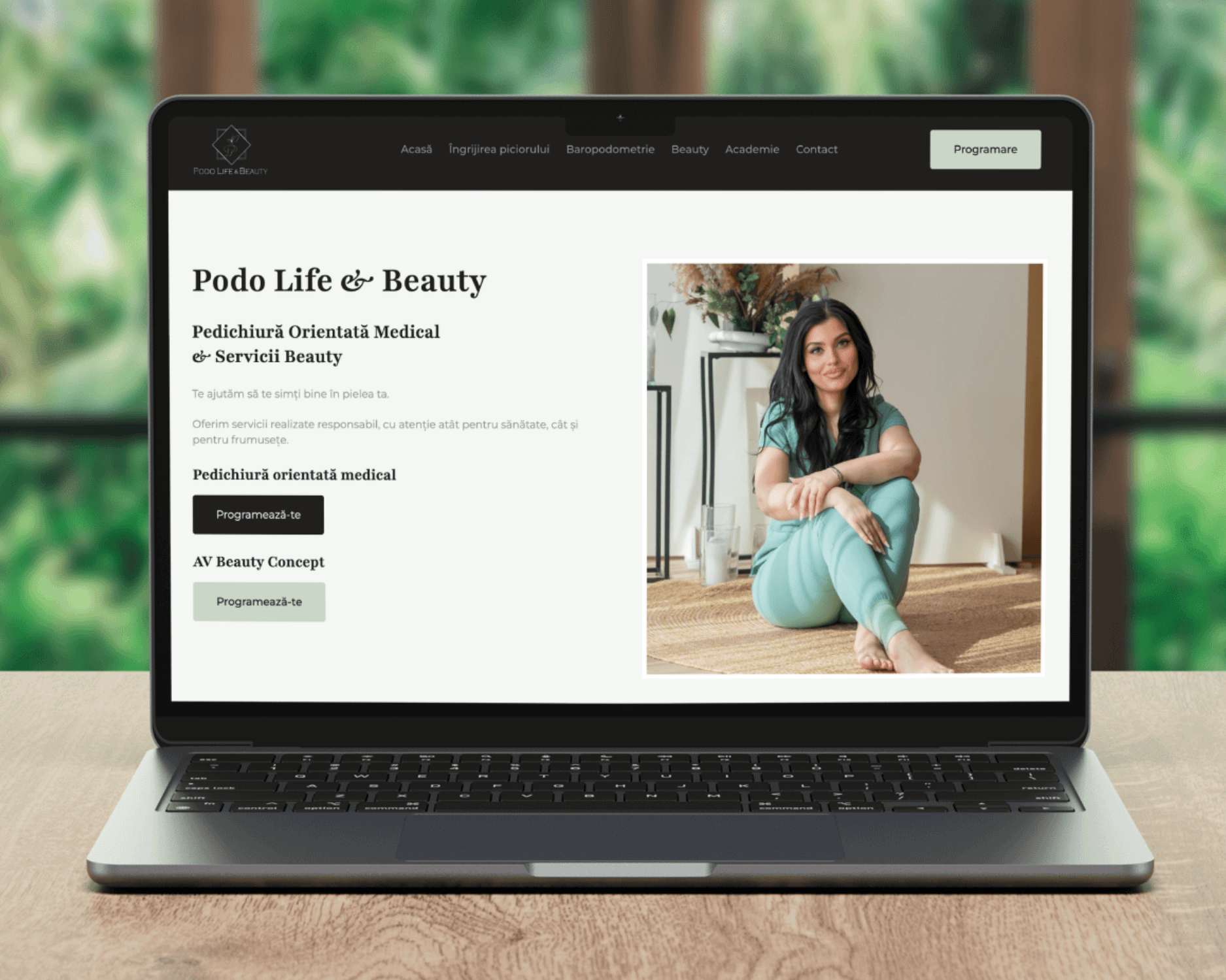 Site de prezentare pentru pedichiură orientată medical și servicii beauty – podolifebeauty.ro