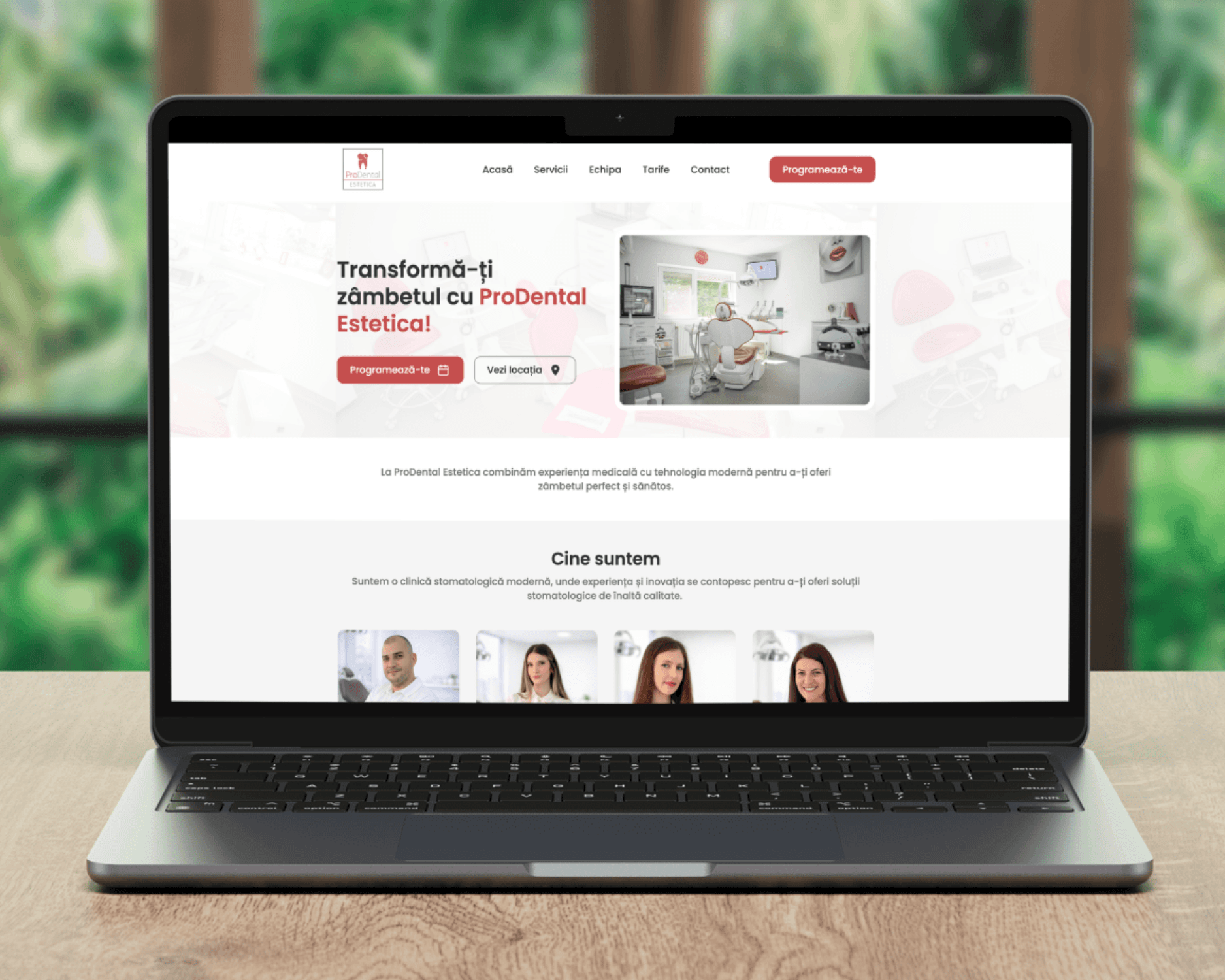 Site de prezentare modern și clar pentru clinică dentară – prodentalestetica.com