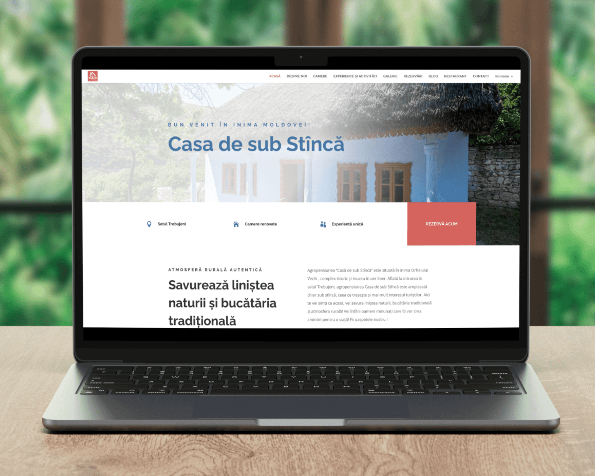 Site de prezentare pentru pensiune agroturistică – pensiuneorhei.com